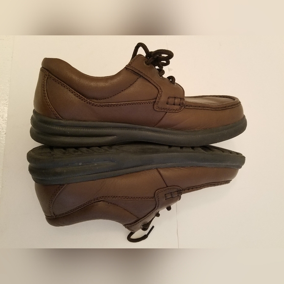 Hush Puppies Men's Brown Leather Lace Up Shoes Size 9.5 - Picture 8 of 16